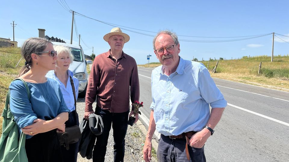 Lucy und Jo Krämer, Peter Grüner und Uli Reinhardt am Duljepass