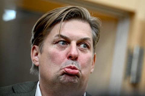 Vom EU-Spitzenkandidaten zum Partei-Paria: Maximilian Krah am Montag in Berlin.