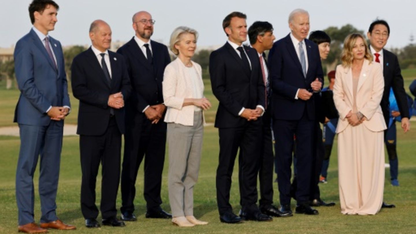 G7-Runde singt "Happy Birthday" zu Scholz' Geburtstag  STERN.de