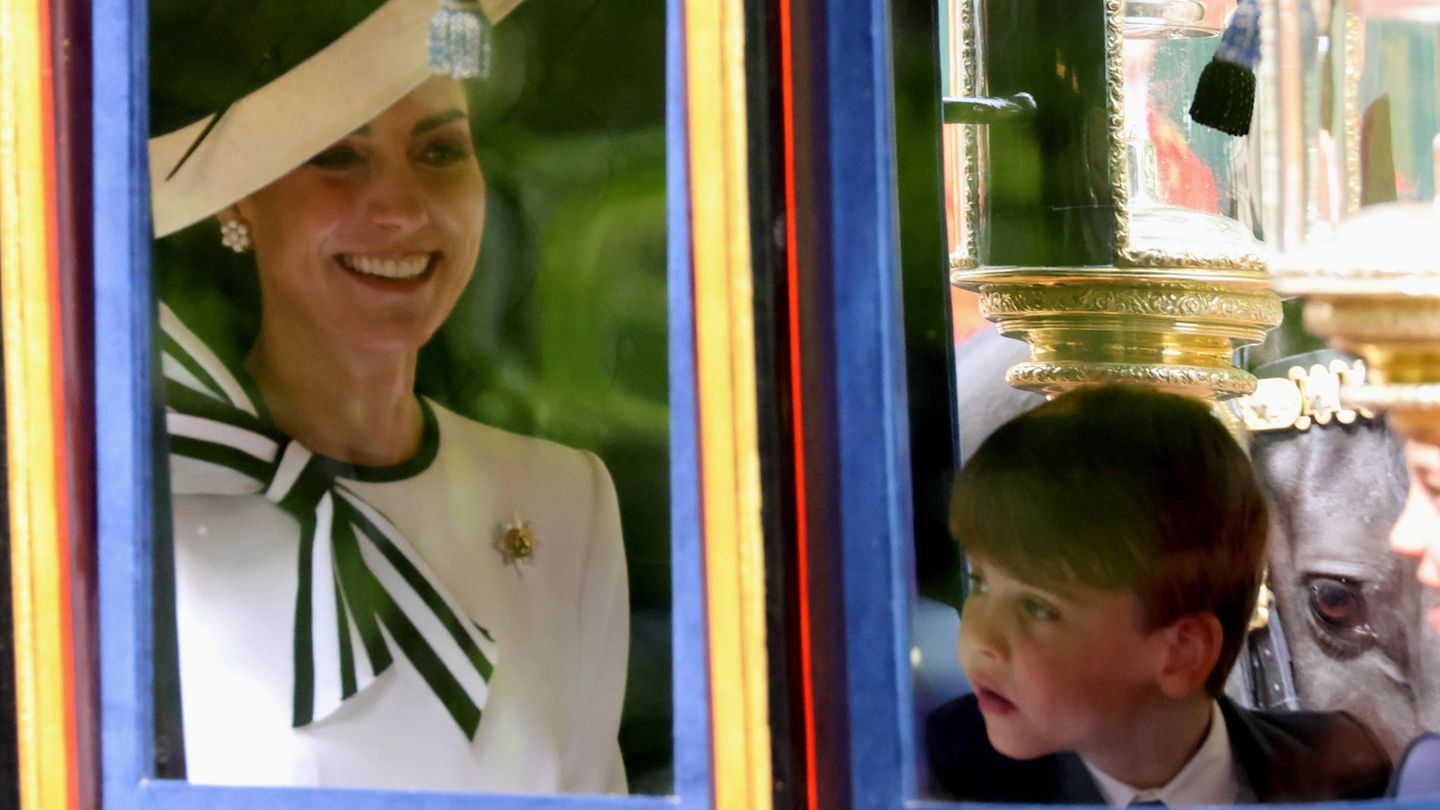 Prinzessin Kate und ihr Sohn Louis bei der Parade "Trooping the Colour"