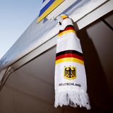 Schwarz-Rot-Gold ist in diesen Tagen die vorherrschende Farbe.