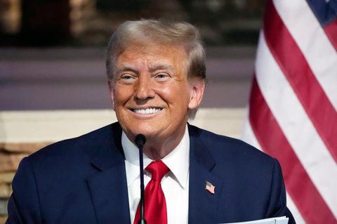 Donald Trump bei einer Wahlkampfveranstaltung in Detroit
