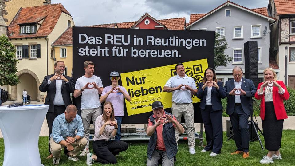 Entwarnung: Die Reutlinger Stadtverwaltung enttarnt die Schäh-Aktion – als Imagewerbung
