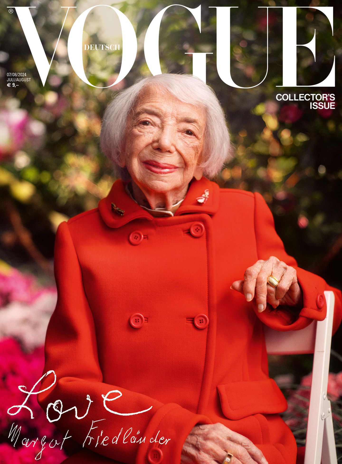 Margot Friedländer auf dem Juli-Cover der deutschen Vogue