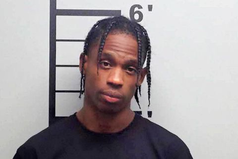 Polizeifoto von Travis Scott