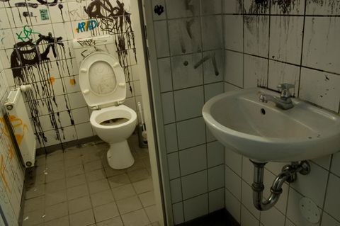 Dreckige Toilette