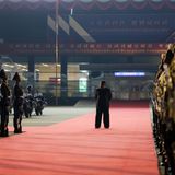 Kim Jong un wartet auf Wladimir Putin in Nordkorea