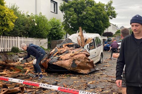 Tornado Schäden in der Stadt Hagen