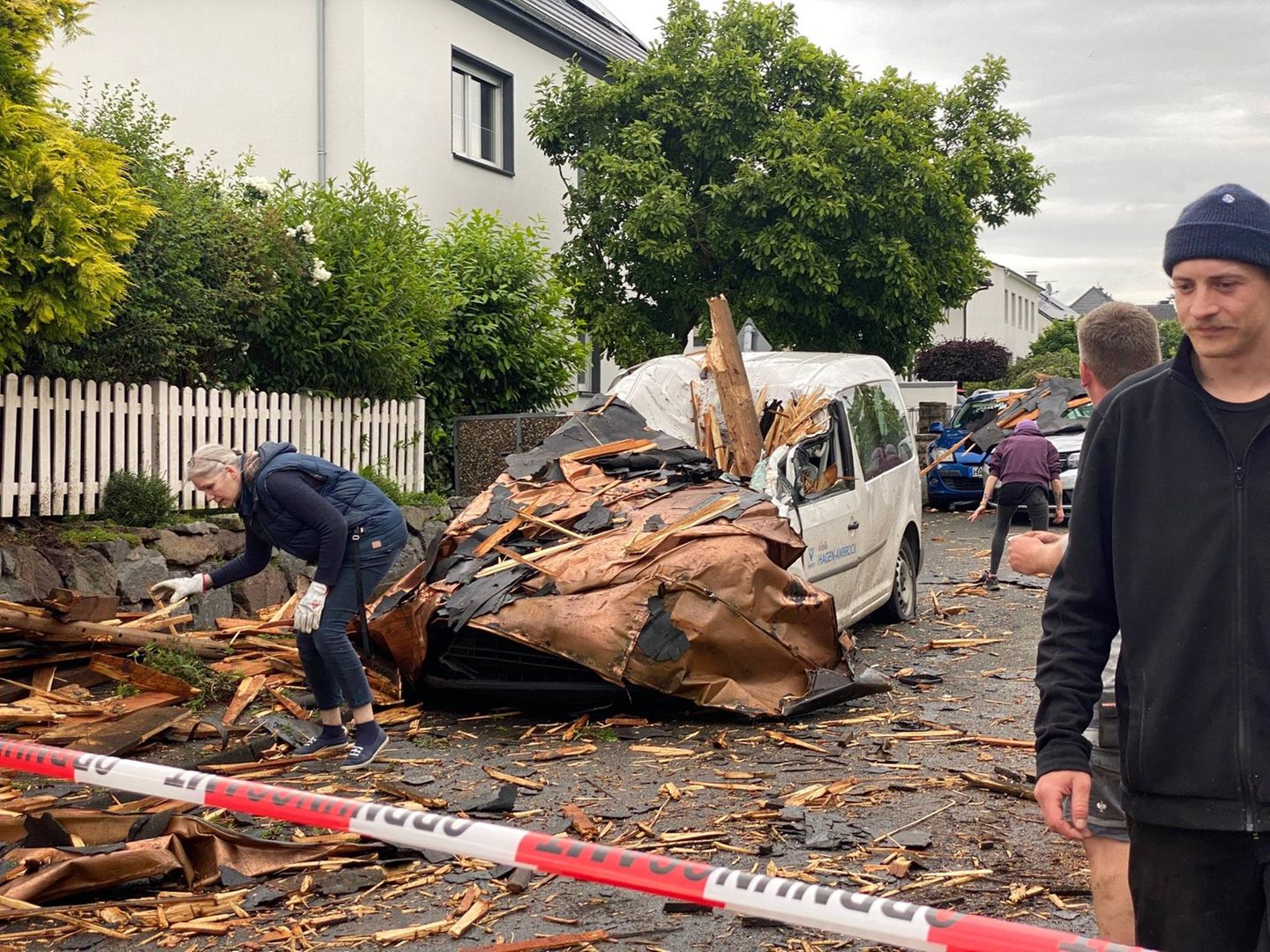 Tornado Schäden in der Stadt Hagen