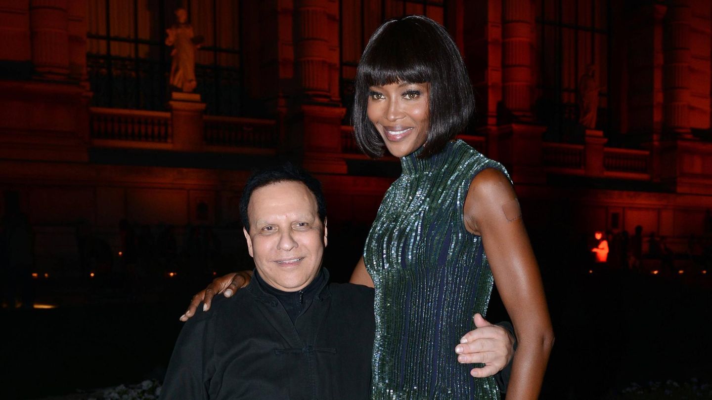 Designer Azzedine Alaïa und Naomi Campbell