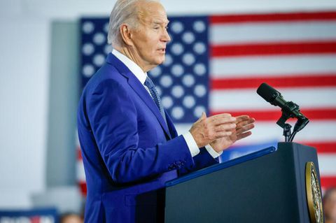 US-Präsident Joe Biden nutzt jede Gelegenheit, um Donald Trump die Schuld an der aktuellen Abtreibungssituation im Land zu geben