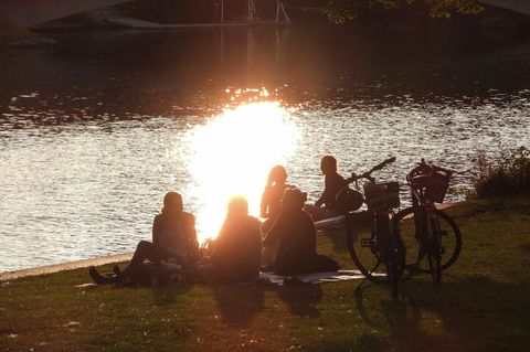Sommersonnenwende: Sonnenuntergang