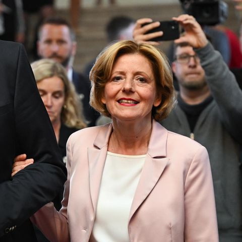 Malu Dreyer (SPD), Ministerpräsidentin von Rheinland-Pfalz, und ihr designierter Nachfolger Alexander Schweitzer (SPD)