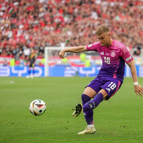 Maximilian Mittelstädt beim EM-Spiel gegen Ungarn