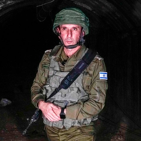 Israels Armeesprecher Daniel Hagari: "Die Hamas ist in den Herzen der Menschen verwurzelt."