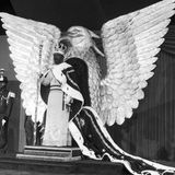 Jean-Bédel Bokassa bei seiner Krönungszeremonie