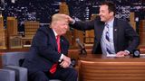Donald Trump, USA  Als ausgebuffter Marken-Experte weiß Donald Trump natürlich: Silhouette ist alles. Wer sogar noch im Scherenschnitt zu erkennen ist, hat endgültig alle Hirne erobert. Und weil US-Komiker Jimmy Fallon natürlich immer ahnt, wie man die Aura der Macht pulverisiert, nahm er Trumps Markenzeichen ins Visier, als er den Präsidentschaftskandidaten 2019 zu Gast in seiner Sendung hatte. Er fragte: "Das nächste Mal, wenn wir uns sehen, könntest du Präsident sein, deshalb wollte ich dich fragen, ob wir etwas wenig Präsidiables machen können." Trump zeigte sich wenig begeistert. Doch Fallon fuhr hartnäckig fort: "Kann ich deine Haare durcheinanderbringen?" Trump willigte schließlich ein. Fallon verstrubbelte ihn. Nie sah Trump verletzlicher aus.