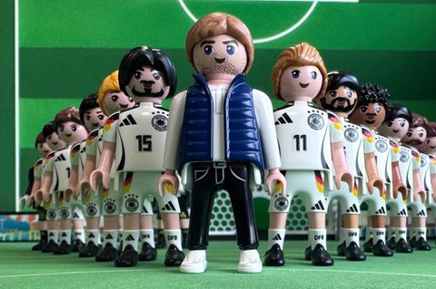 Die Fußballer der Nationalmannschaft als Playmobil-Figuren
