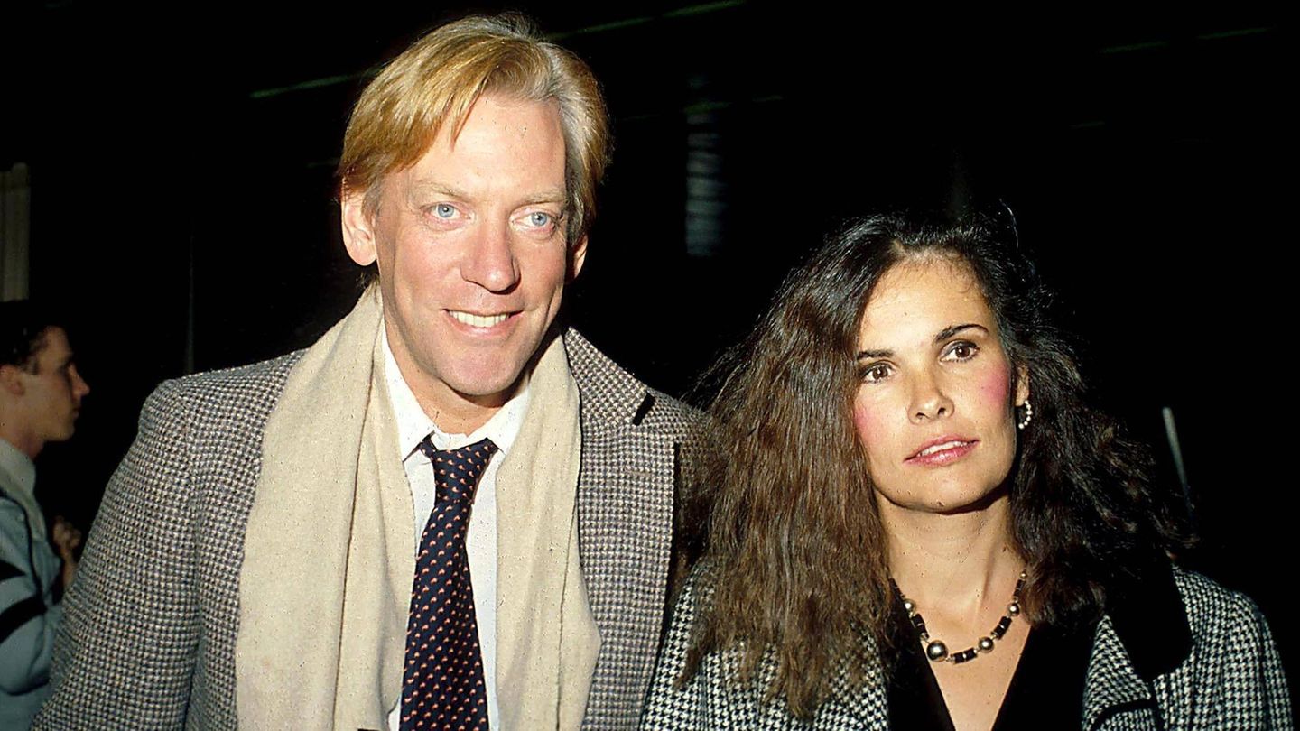 Donald Sutherland mit seiner Frau Francine