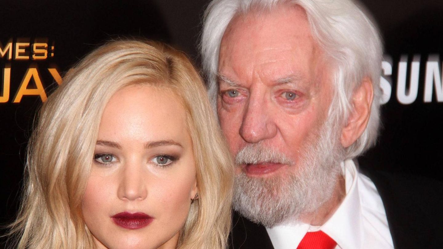 Jennifer Lawrence und Donald Sutherland