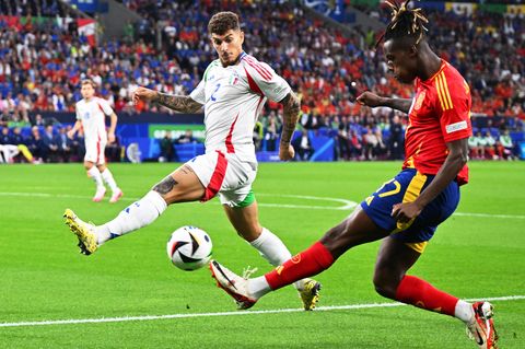 Spielszene Spanien Italien
