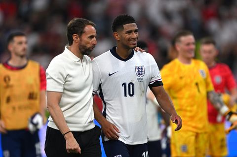 Stille Verzweiflung: Trainer Gareth Southgate und Jude Bellingham nach dem Spiel gegen Dänemark