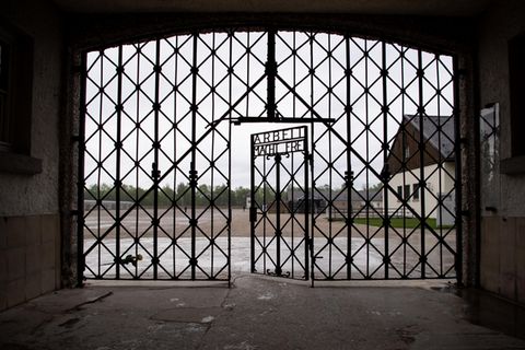 Eingang zum früheren Konzentrationslager Dachau