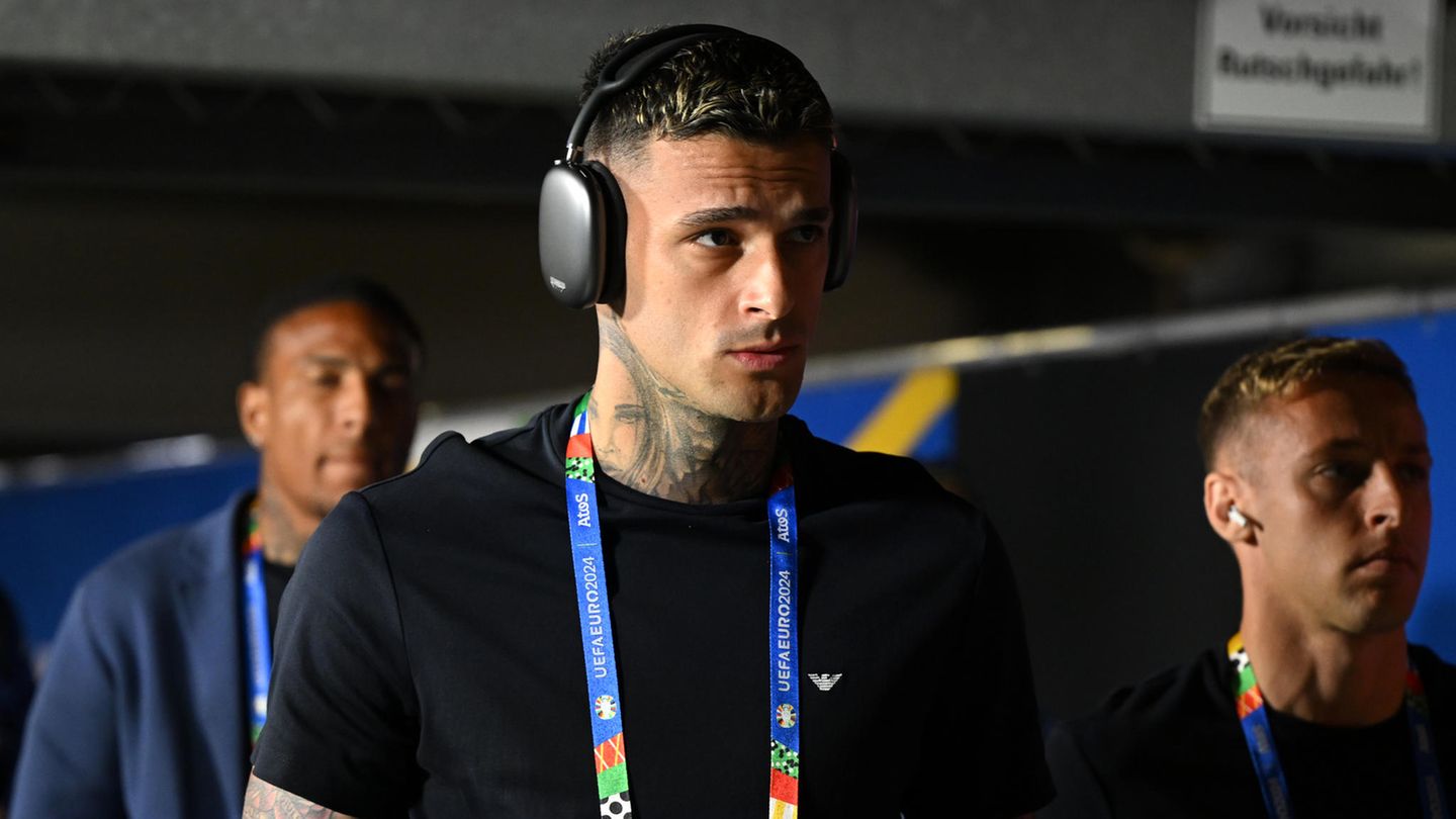 Gianluca Scamacca, 25 Jahre alt, Stürmer in der italienischen Nationalmannschaft