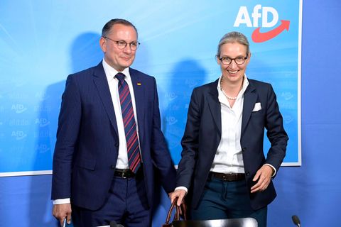 Tino Chrupalla und Alice Weidel  von der AfD