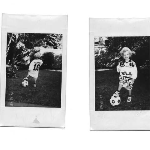 stern-Redakteur Yannik Schüller als Kind im Fußball-Trikot