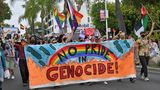 In Santa Monica (USA) mobilisierten die Pride-Teilnehmer gegen den Krieg im Gazastreifen