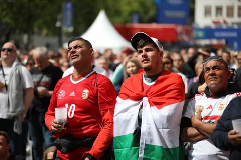 Ungarn-Fans bei einem Spiel der EM 2024
