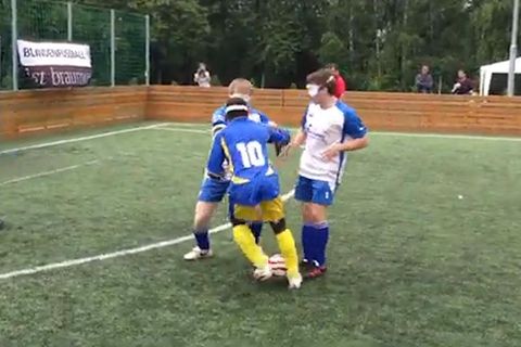 Blindenfußball: Jefinho tanzt seine Gegenspieler aus