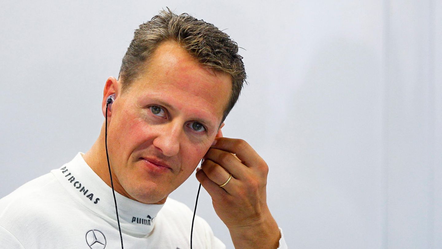 Der Formel-1-Fahrer Michael Schumacher 2012 bei einem Training