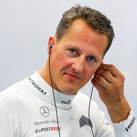 Der Formel-1-Fahrer Michael Schumacher 2012 bei einem Training