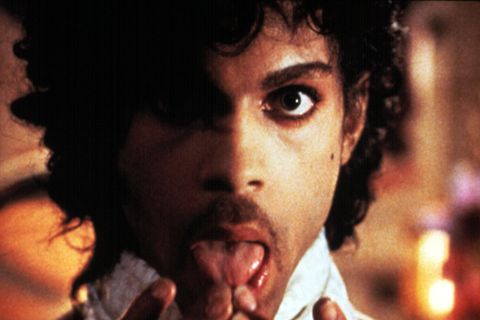 Prince in einer Filmszene von "Purple Rain"
