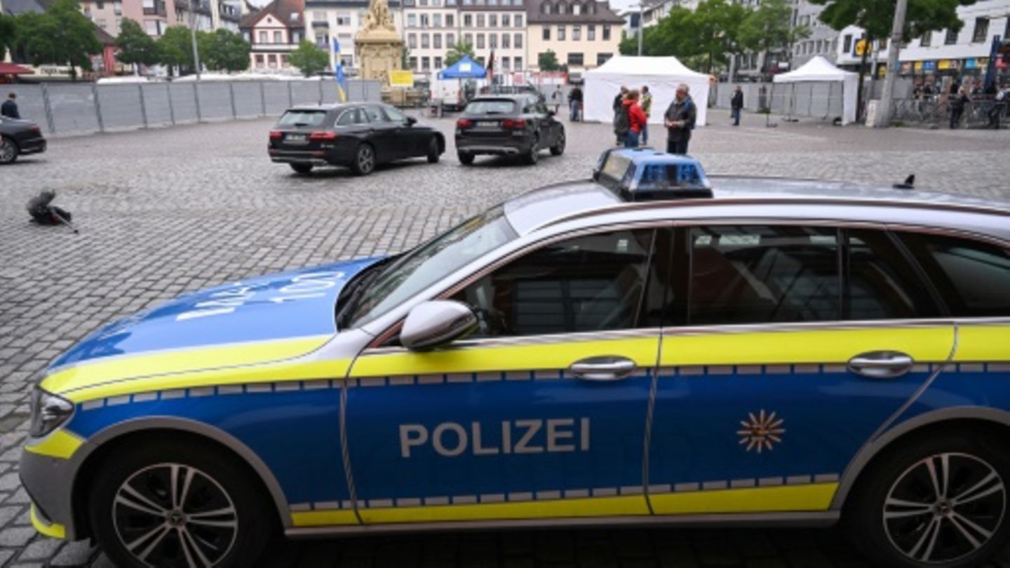 Polizei an Mannheimer Tatort