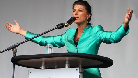 Sahra Wagenknecht im Wahlkampf