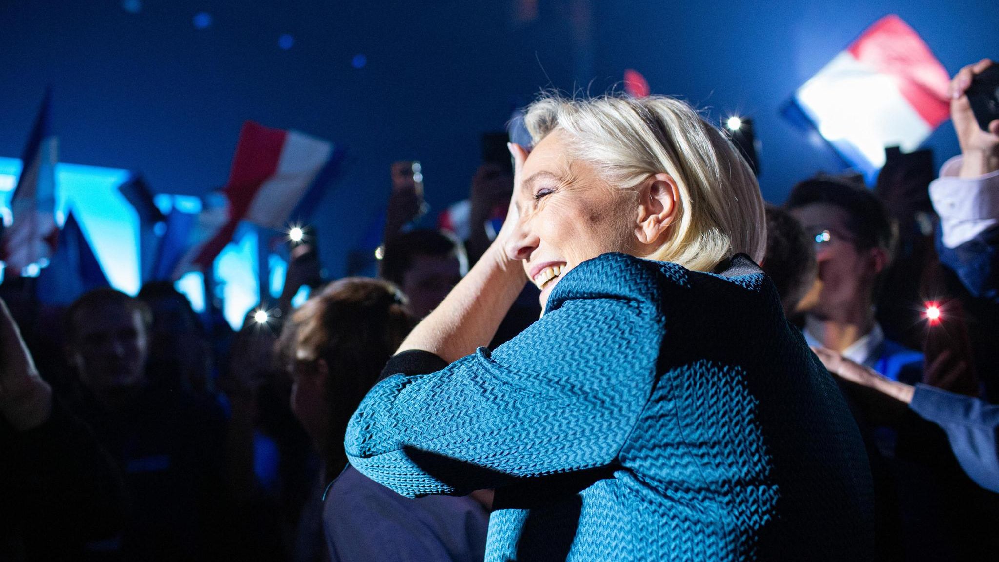 Marine Le Pen bei einer Wahlveranstaltung