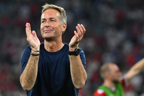 Dänemarks Trainer Kasper Hjulmand bei der EM 2024: "Ich habe ein gutes Gefühl. Wir freuen uns auf das Spiel."