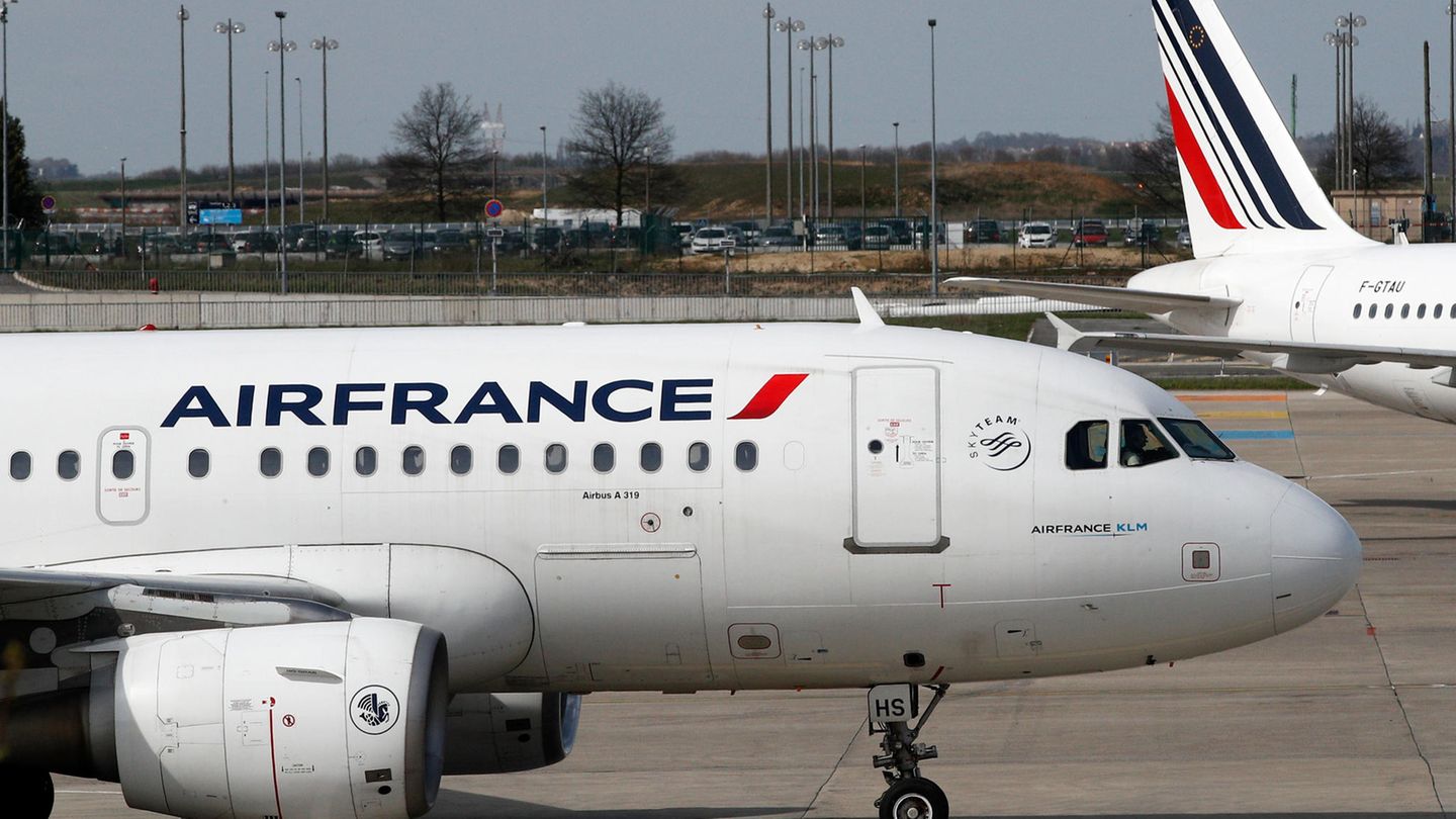 Ein Flieger der Airfrance