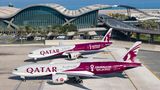 Bemaldung der Qatar-Flotte zur WM 2022