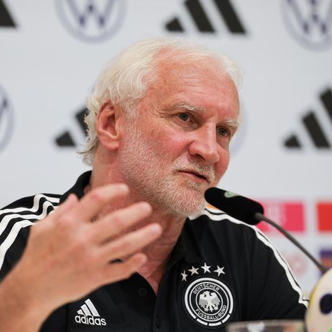 Rudi Völler at the DFB press conference