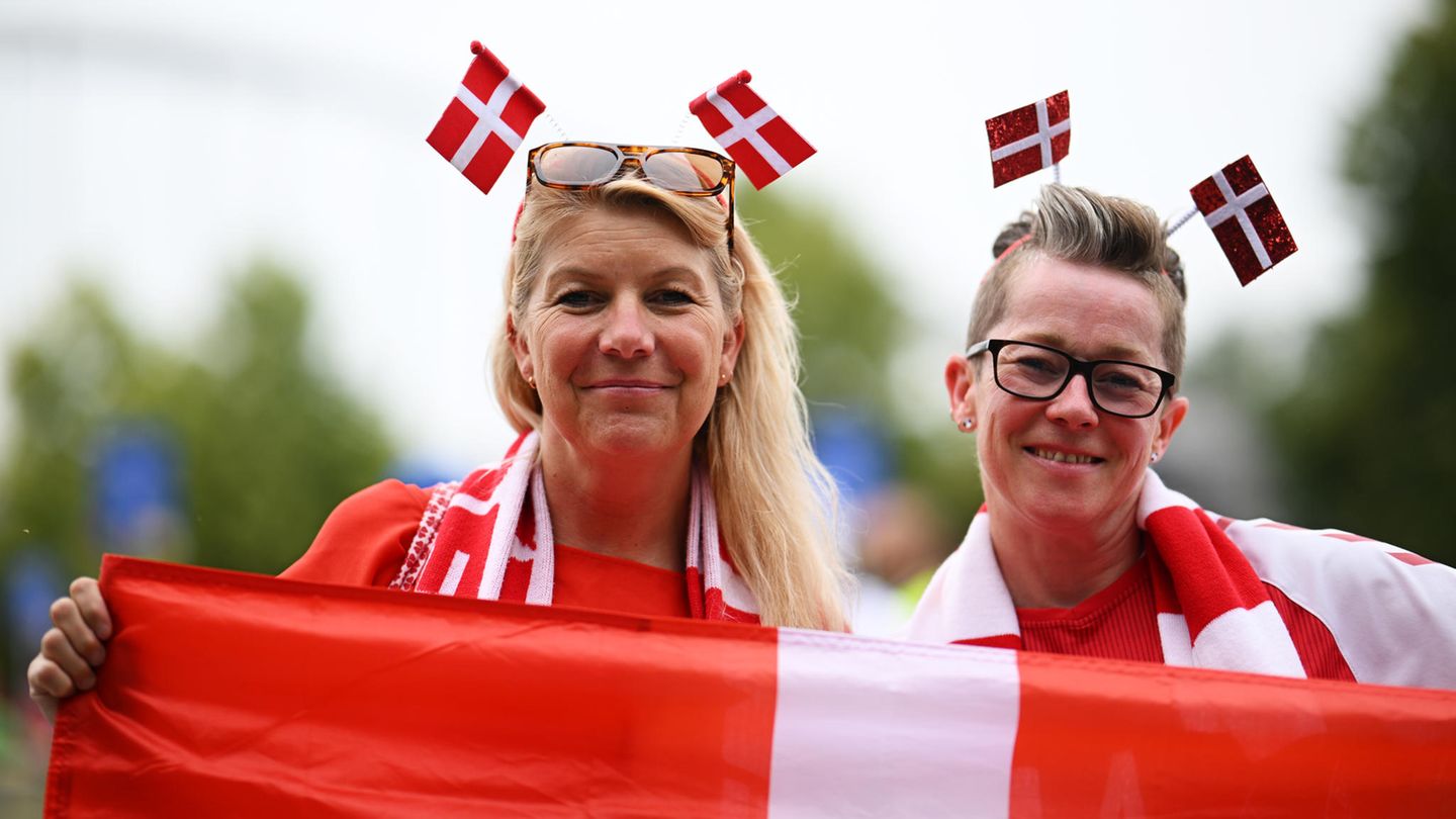 Fans aus Dänemark bei der EM