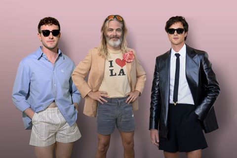Collage aus Paul Mescal, Chris Pine und Jacob Elordi (v.l.n.r.)