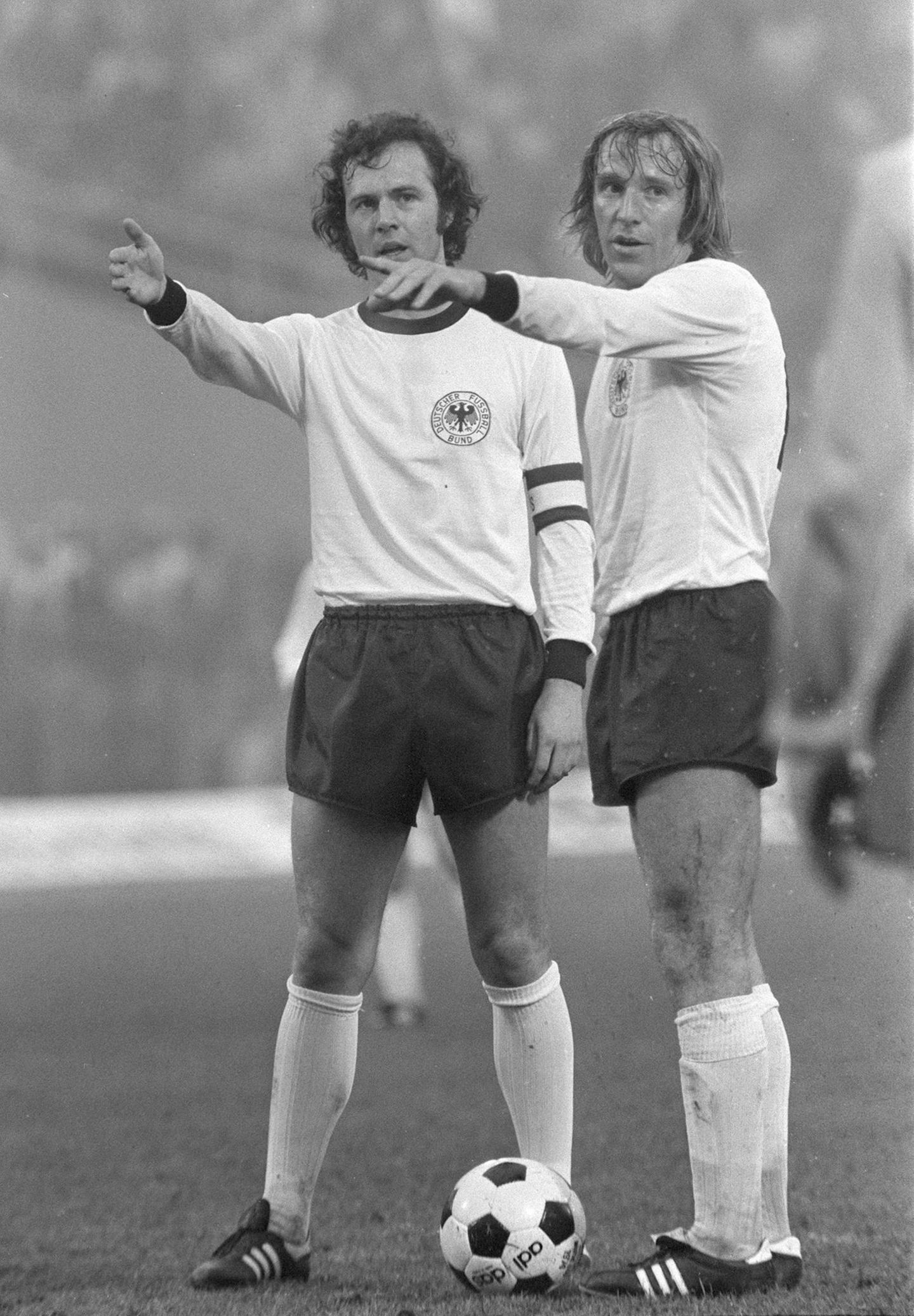 Franz Beckenbauer und Günter Netzer, 1974