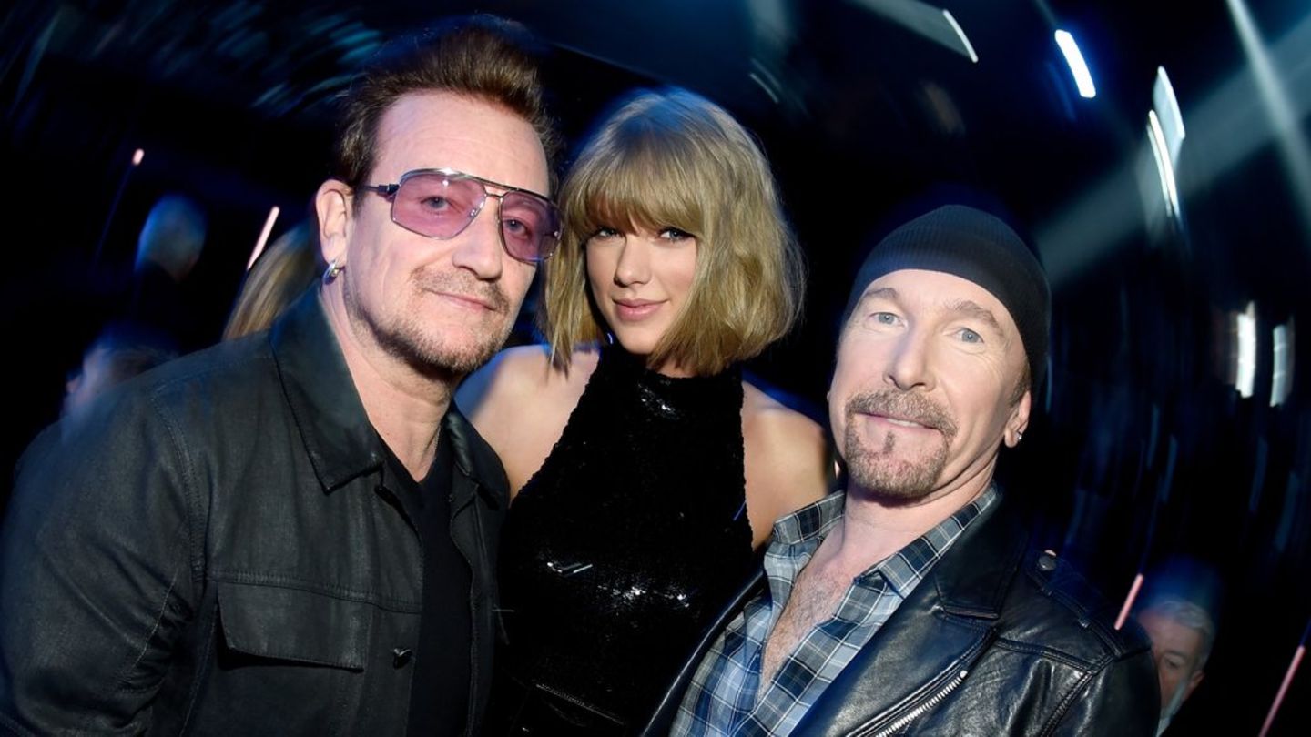 Taylor Swift: U2 begrüßen US-Star mit Blumen in Dublin
