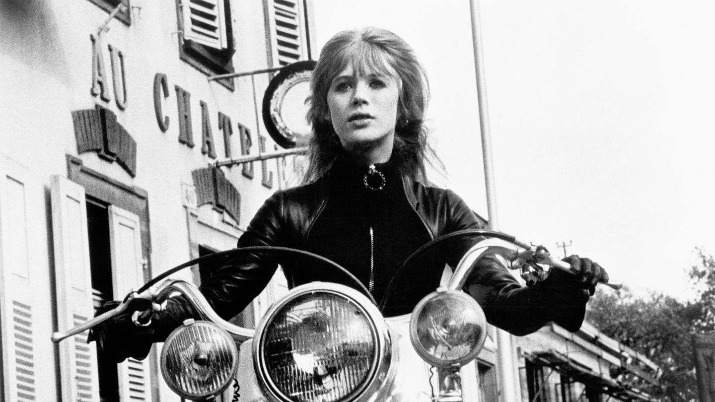 Marianne Faithfull als Biker-Sexsymbol Marianne Faithfull im Film "The Girl on a Motorcycle"