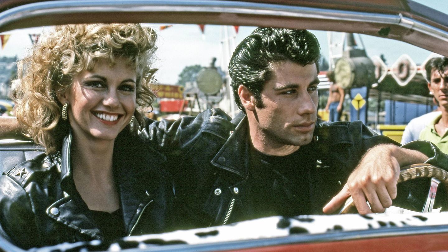 Olivia Newton-John und John Travolta in "Grease"
