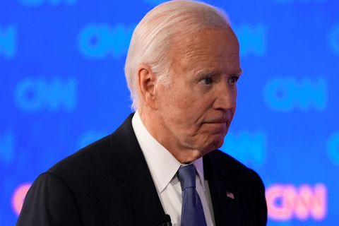 US-Präsident Joe Biden beim Fernsehduell mit Donald Trump am vergangenen Donnerstagabend